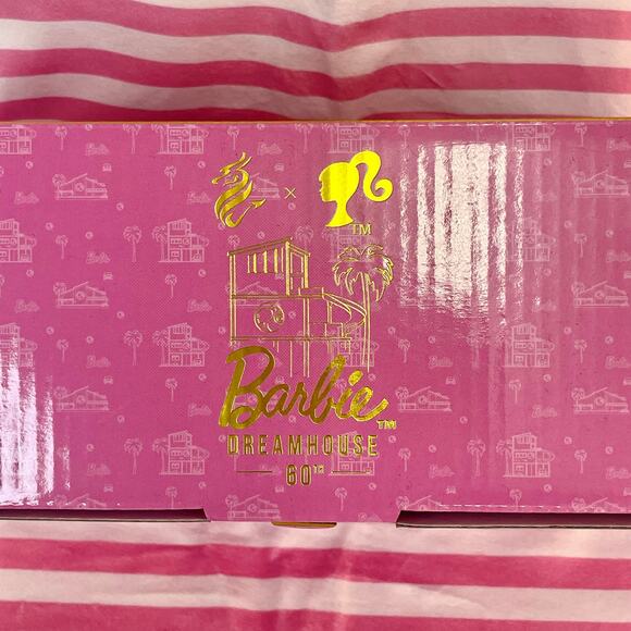 NIB Barbie x Dragon Glass pink espresso cups new in box never used Holiday Gift! - Picture 2 of 6